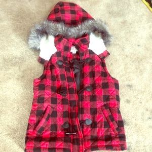 Plad hooded vest